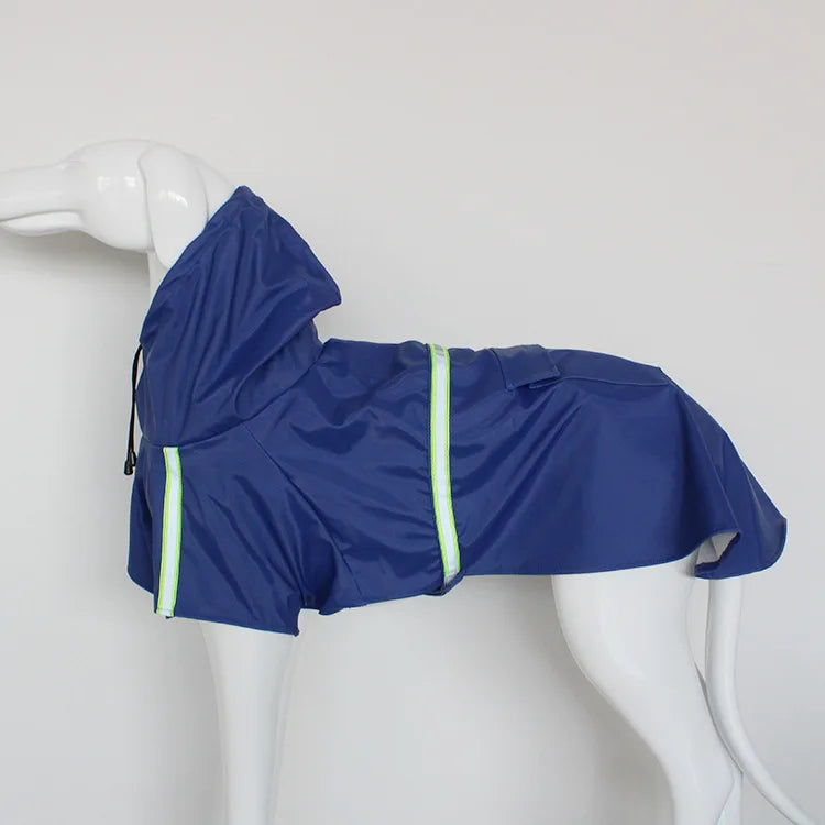 Waterproof Dog Raincoat with Reflective Hood