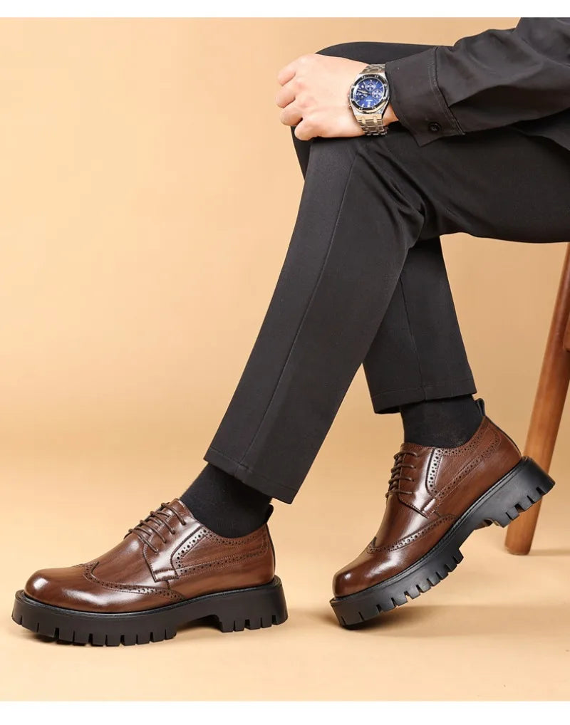 Luxury Oxford Elevator Dress Shoes