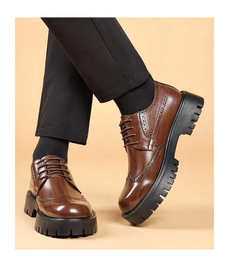 Luxury Oxford Elevator Dress Shoes