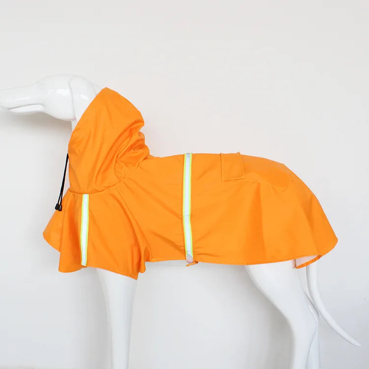 Waterproof Dog Raincoat with Reflective Hood