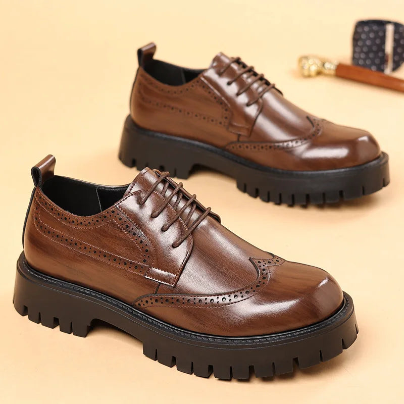 Luxury Oxford Elevator Dress Shoes