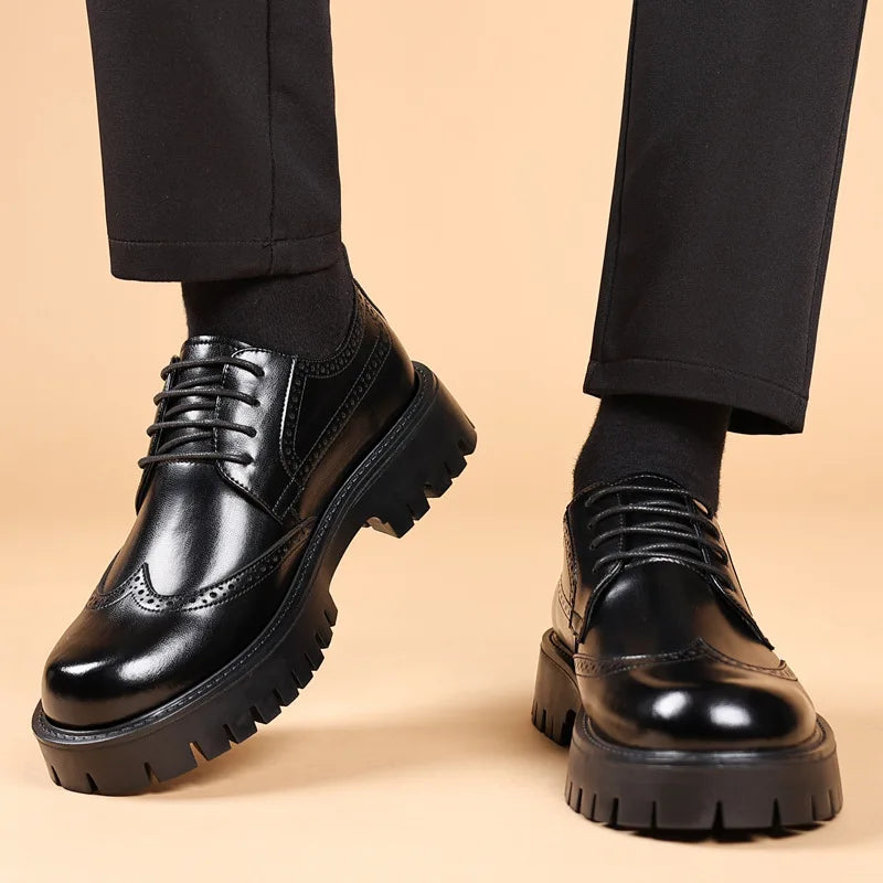 Luxury Oxford Elevator Dress Shoes
