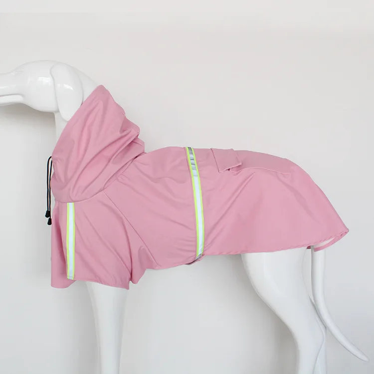 Waterproof Dog Raincoat with Reflective Hood