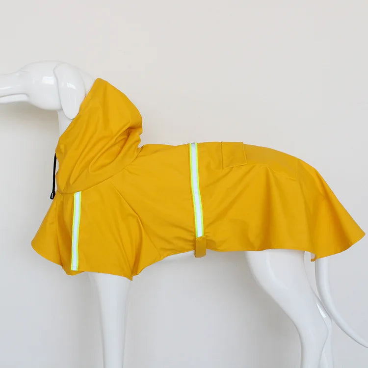 Waterproof Dog Raincoat with Reflective Hood