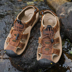 Luciano Leather Fisherman Sandals