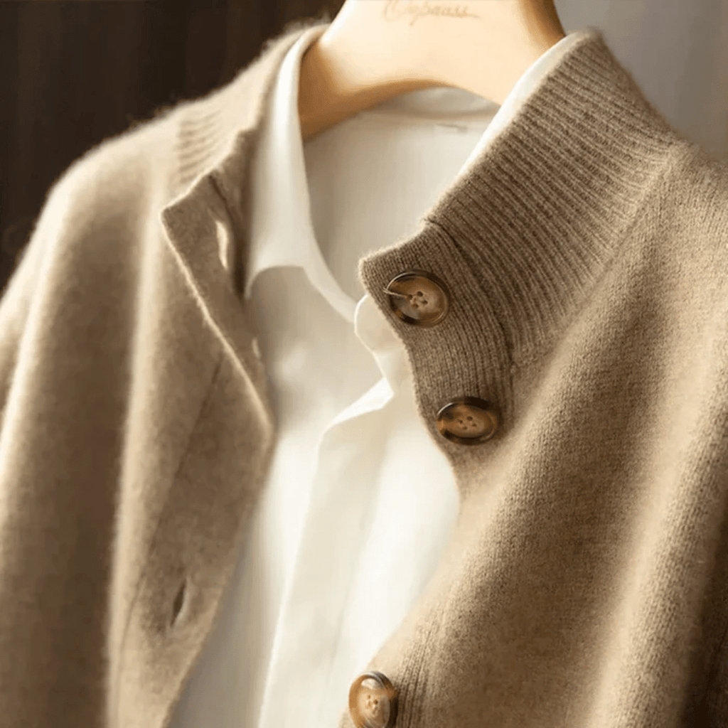 Camille Luxe Knit Button Cardigan