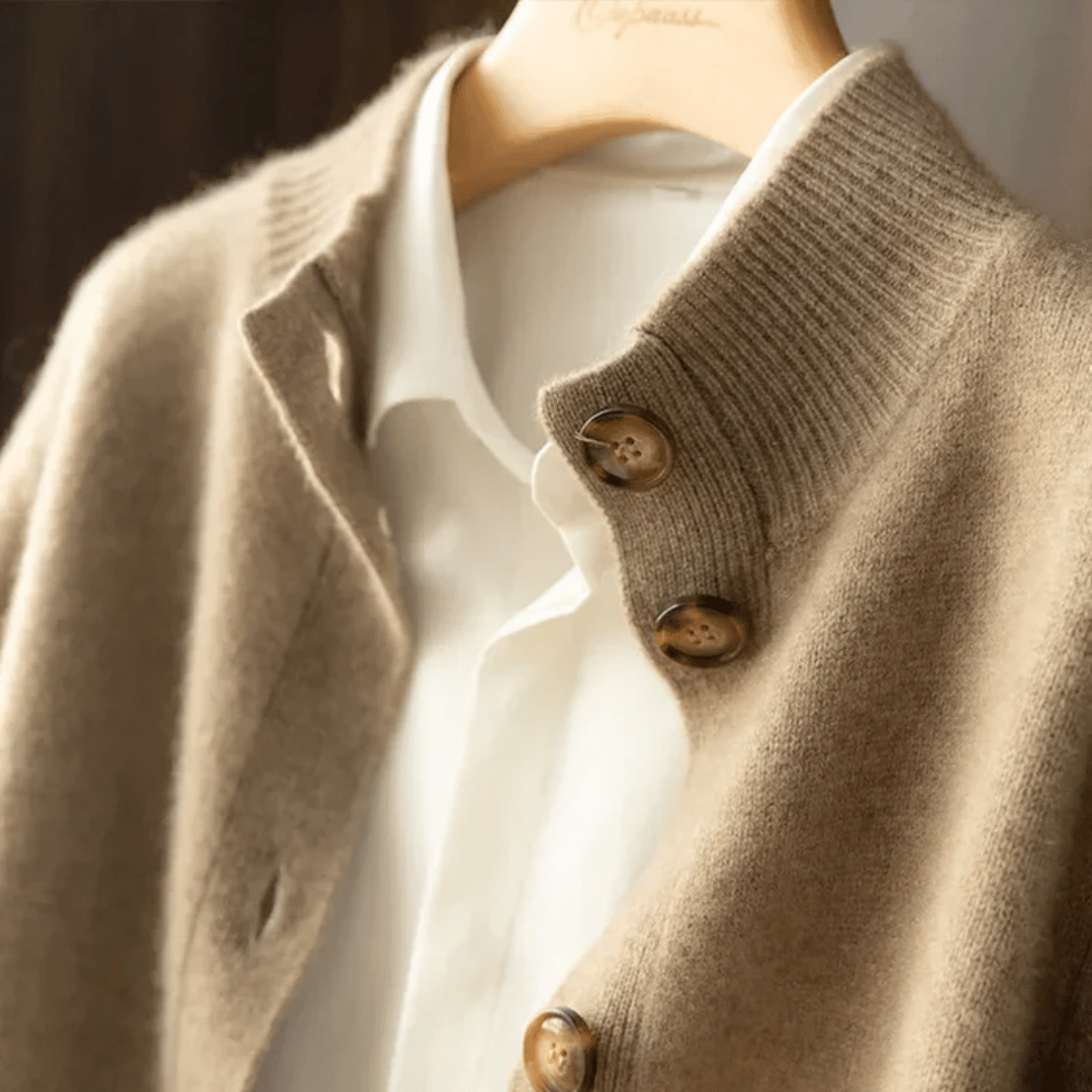 Camille Luxe Knit Button Cardigan