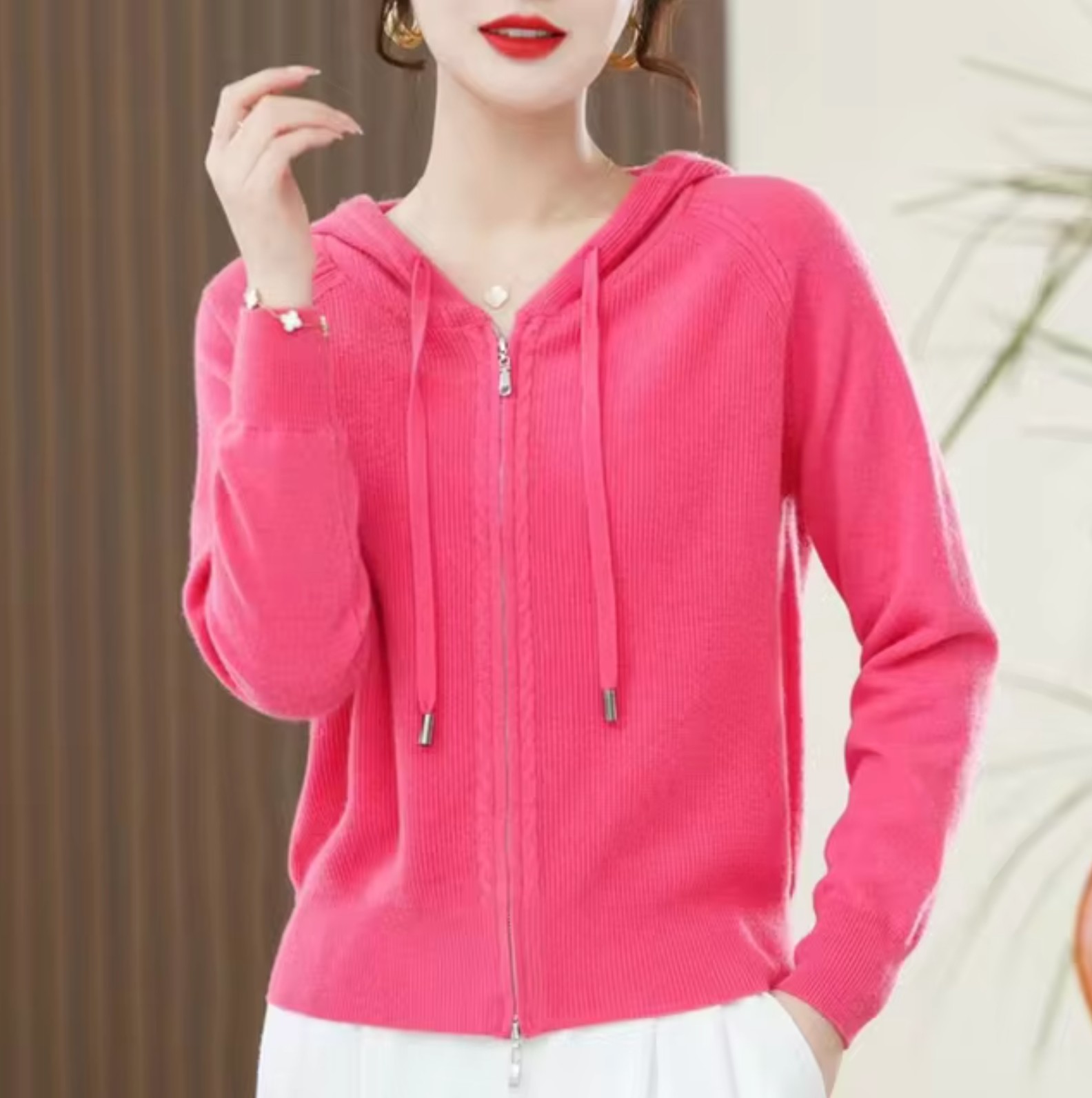 Tavira Knitted Cashmere Hoodie