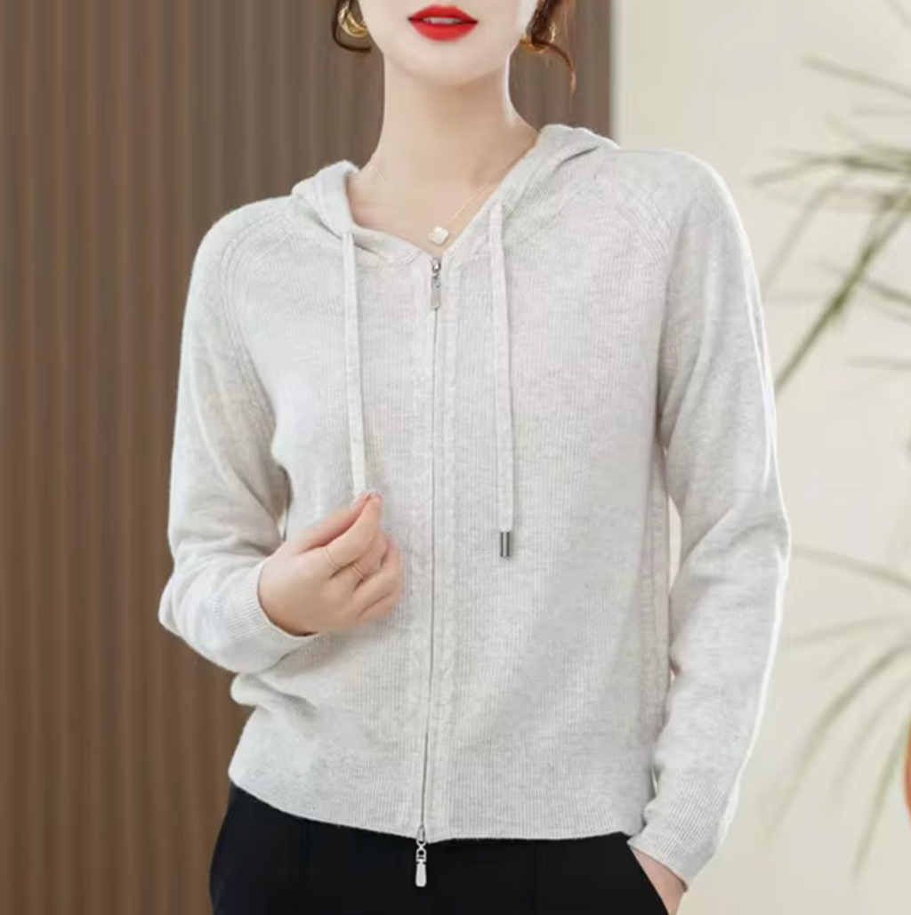 Tavira Knitted Cashmere Hoodie