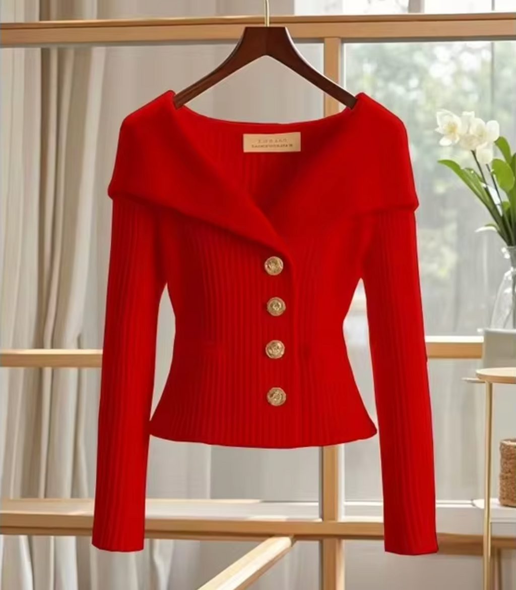 Nerida Knitted Cropped Cardigan