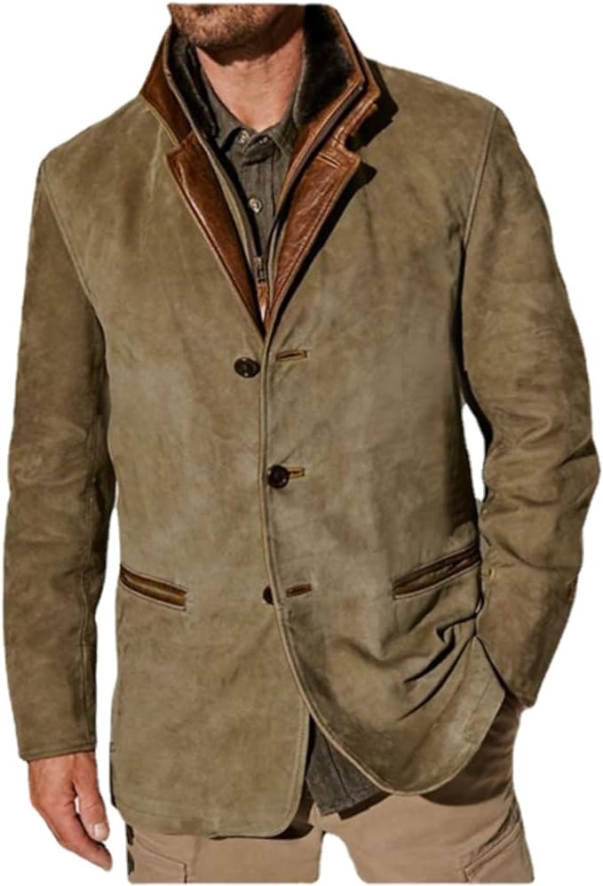 Men’s Palermo Leather Button-Up Jacket