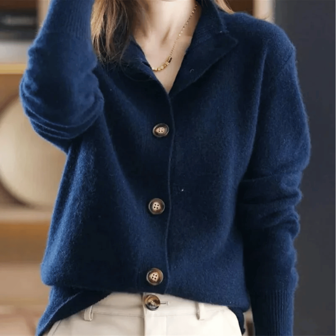 Camille Luxe Knit Button Cardigan