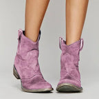 Marina Cowboy Ankle Boots
