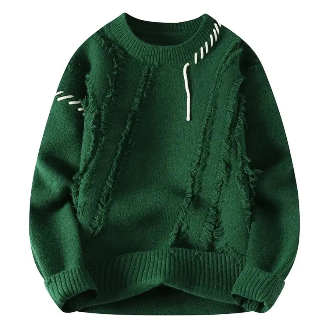 Rowan Textured Patchwork Knit Sweater