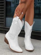 Verona Stacked Heel Boots