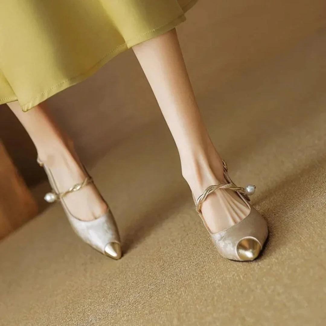 Allegra Slingback Kitten Heels