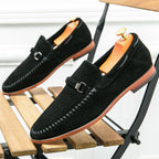 Matteo Handstitched Suede Loafers