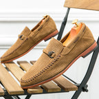 Matteo Handstitched Suede Loafers