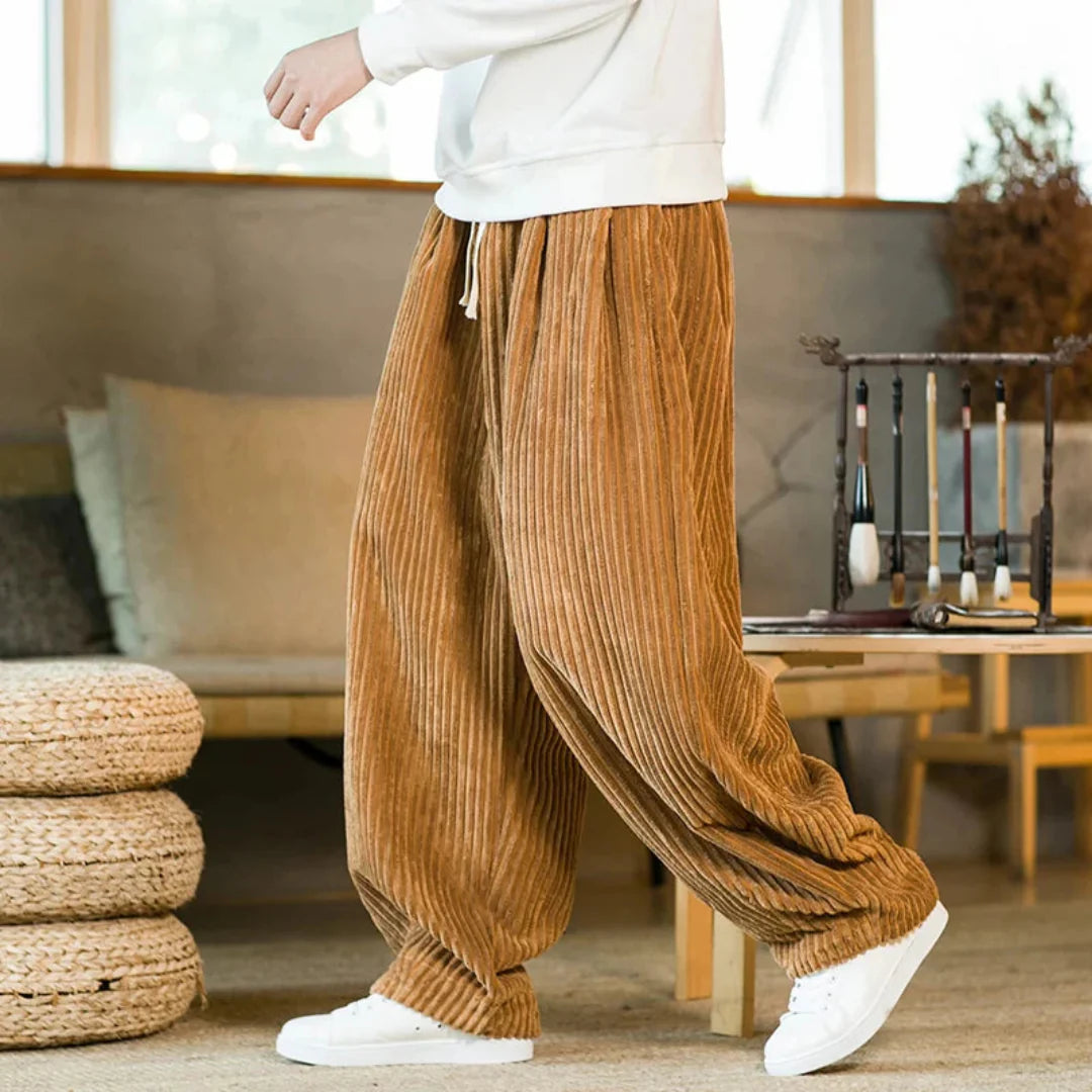 Arlo Wide-Leg Corduroy Pants