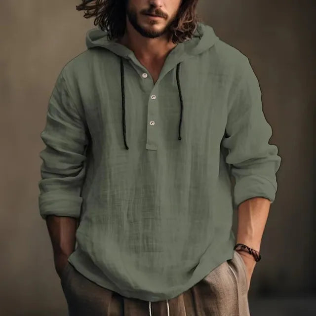 Palermo Linen Hoodie Shirt