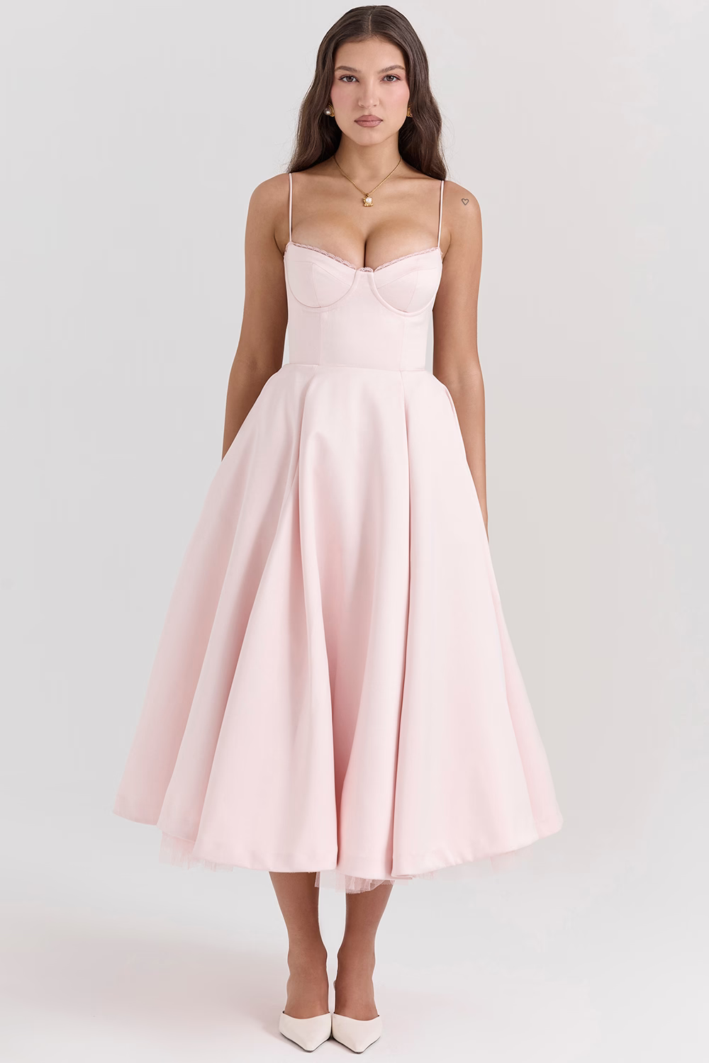Amalfi Corset Midi Dress Alexander Hampton Amalfi Corset Midi Dress Alexander Hampton