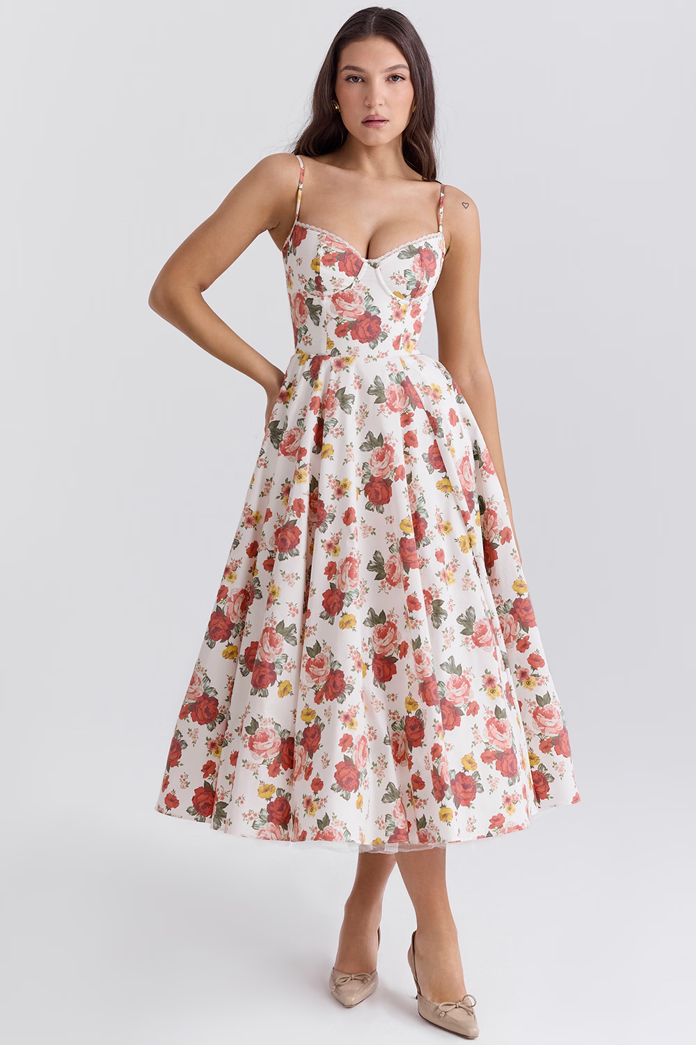 Amalfi Corset Midi Dress