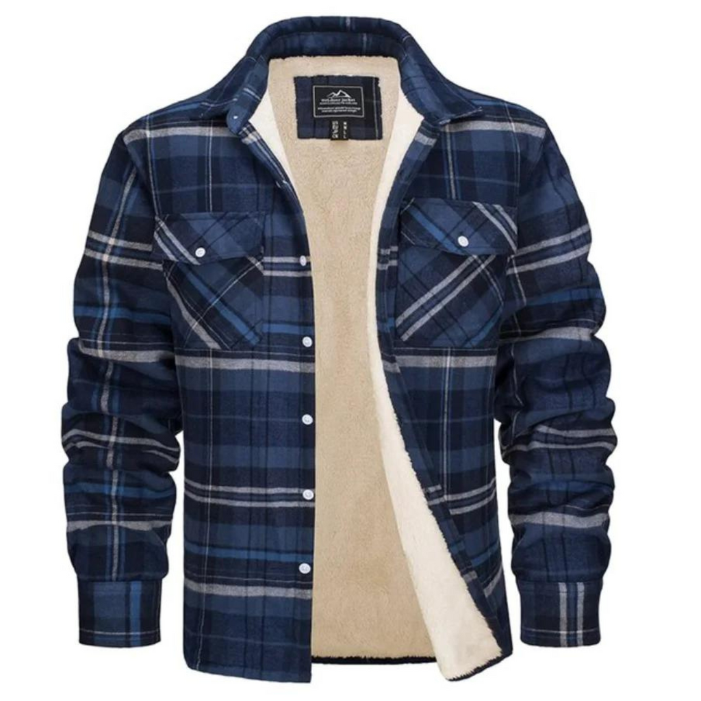 Grayson Checked Sherpa Jacket