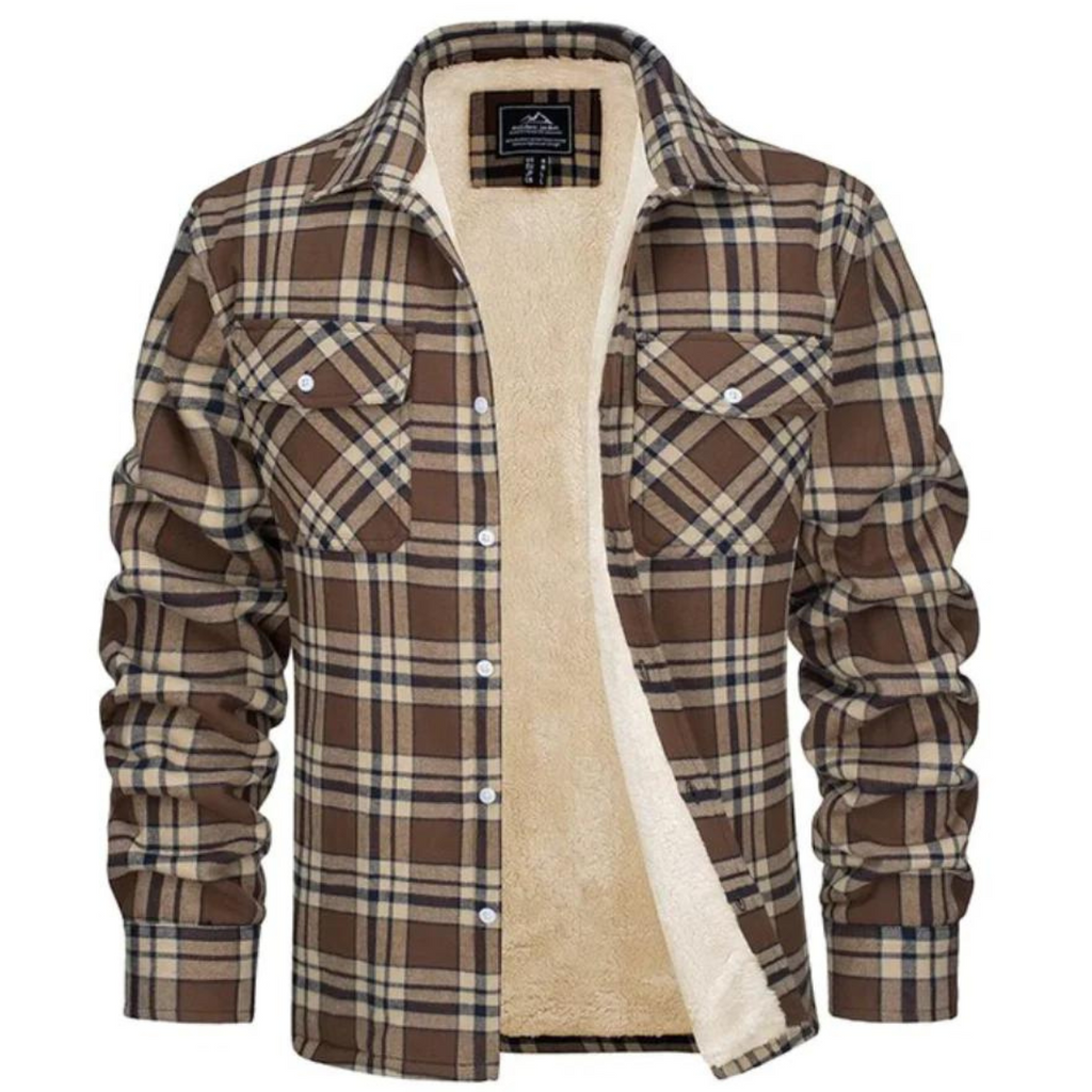 Grayson Checked Sherpa Jacket