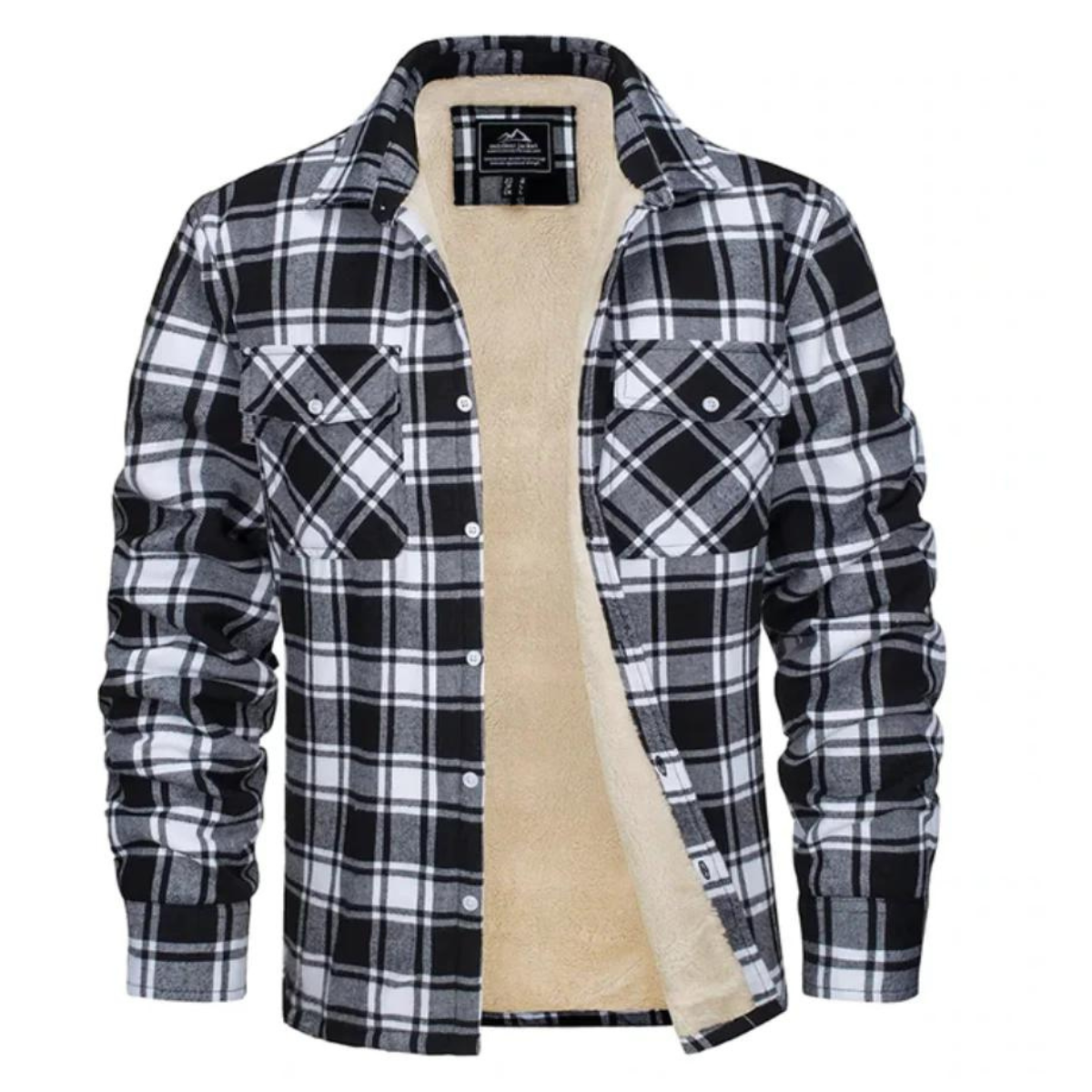 Grayson Checked Sherpa Jacket