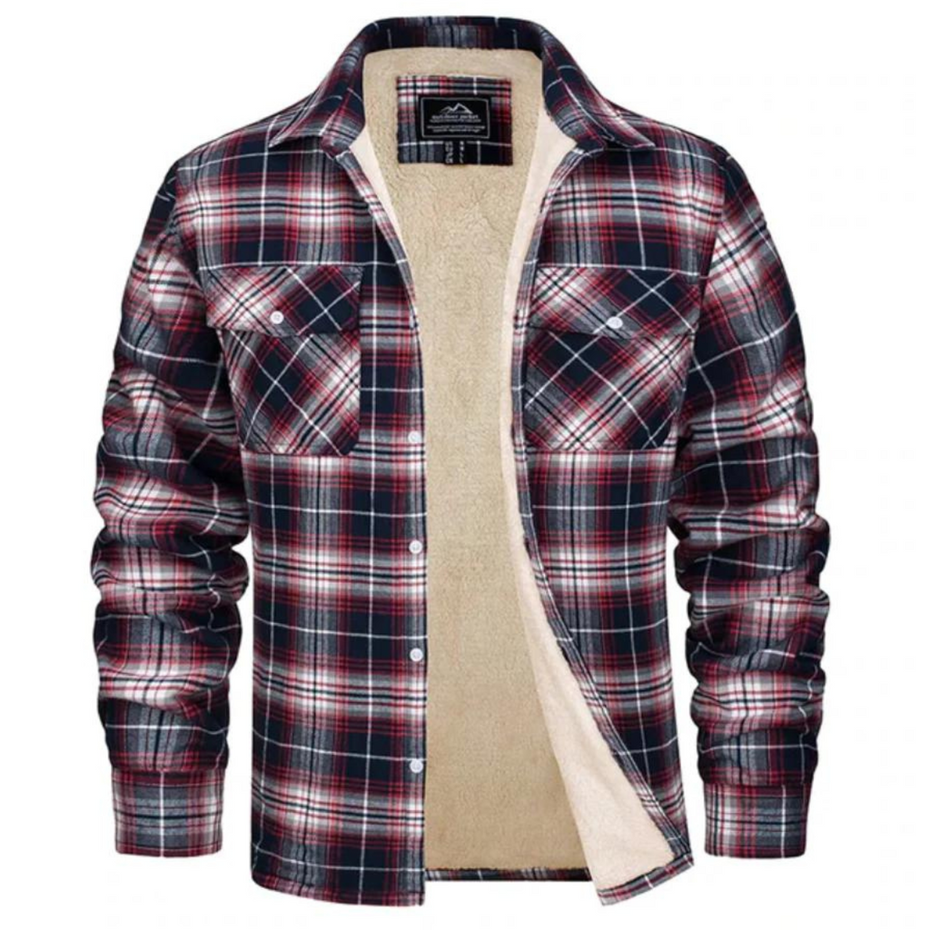 Grayson Checked Sherpa Jacket