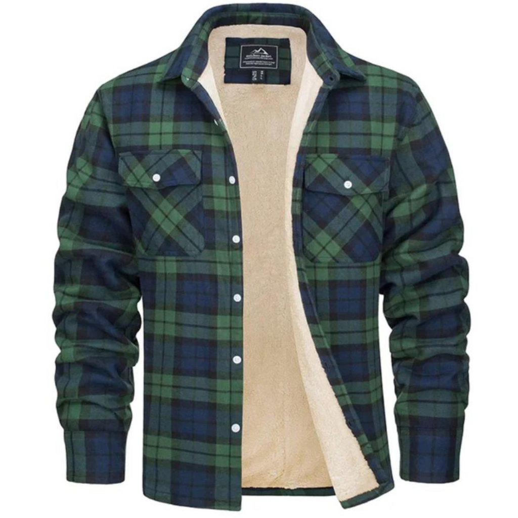 Grayson Checked Sherpa Jacket