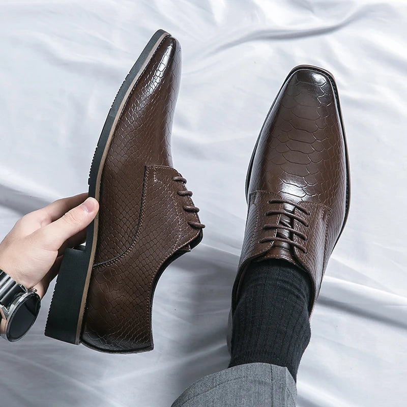 Leather Derby Dress Shoes