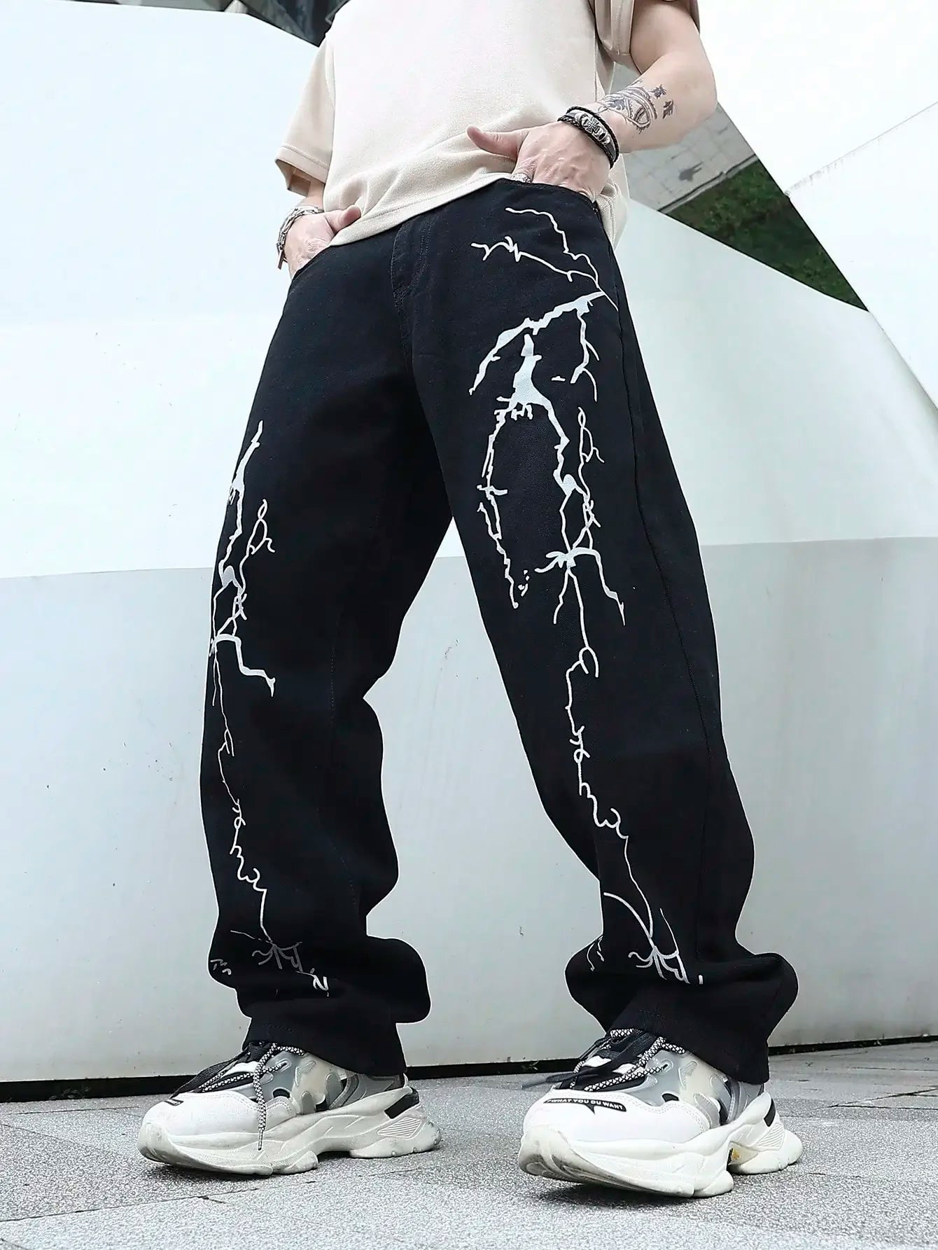 Stryke Relaxed Fit Lightning Jeans