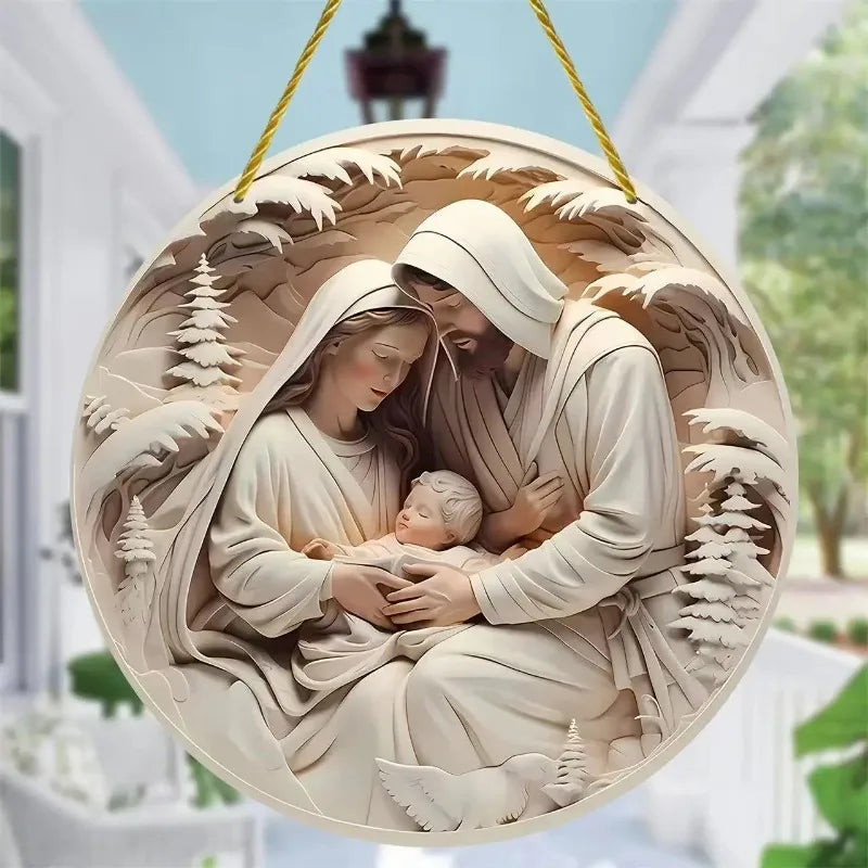 Holy Night 3D Nativity Ornament