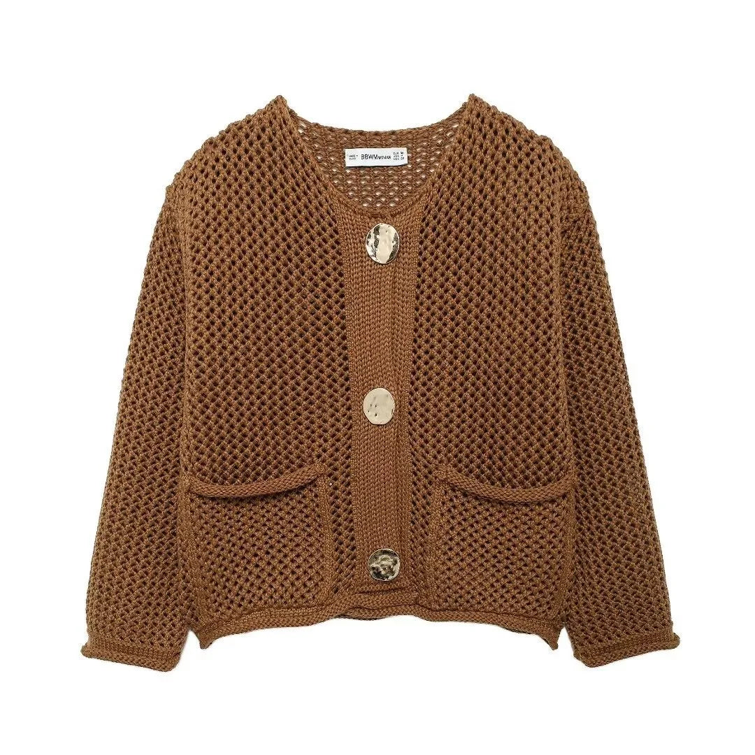 Clara Knitted Button Cardigan