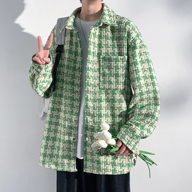 Arlo Houndstooth Overshirt Jacket