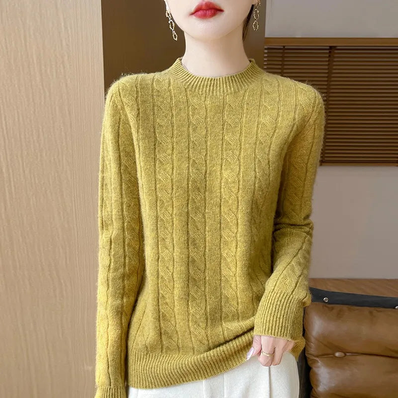 Alina Woolen Semi-Turtleneck Sweater