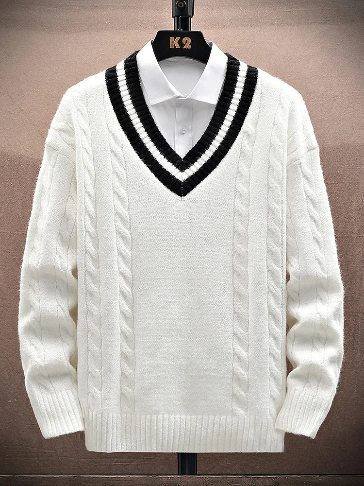 Rivano Knit V-Neck Sweater