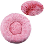 FluffNest Round Plush Pet Bed