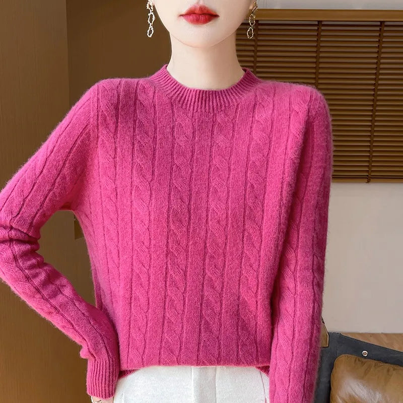 Alina Woolen Semi-Turtleneck Sweater