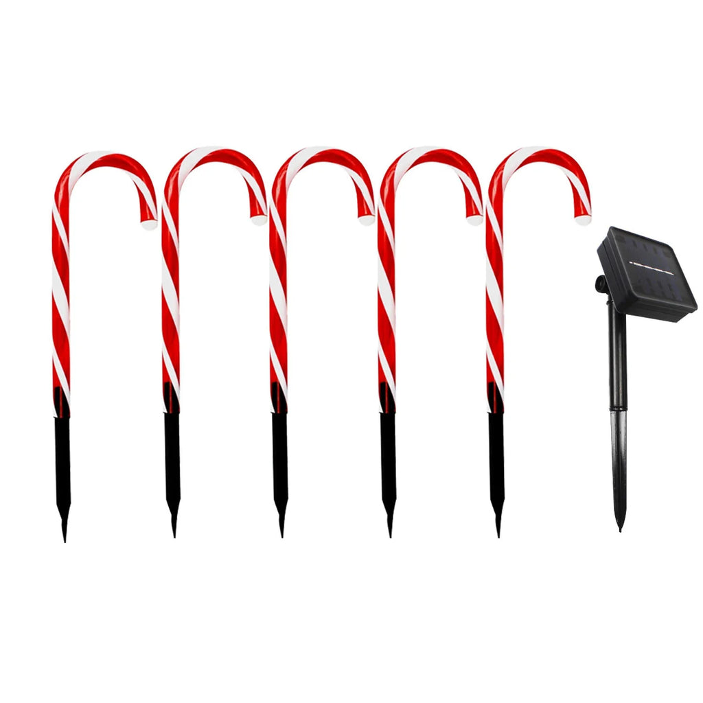 Hampton Bay Solar LED Candy Cane Pathway Stakes