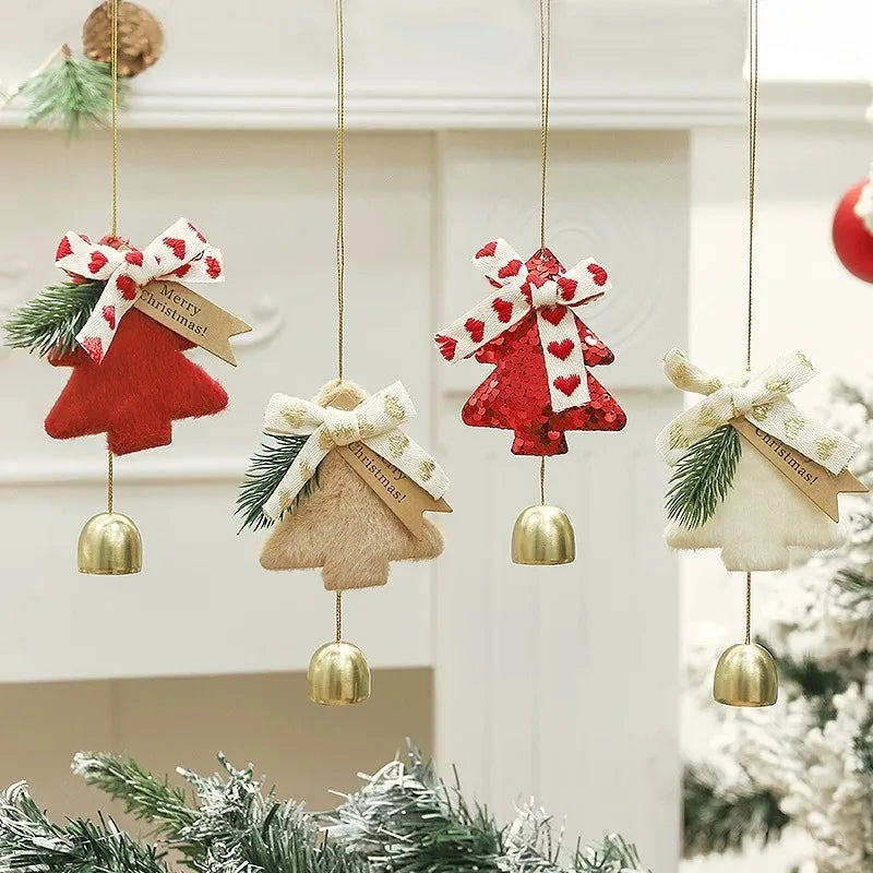 Golden Metal Hanging Bell Ornament
