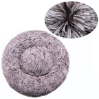 FluffNest Round Plush Pet Bed