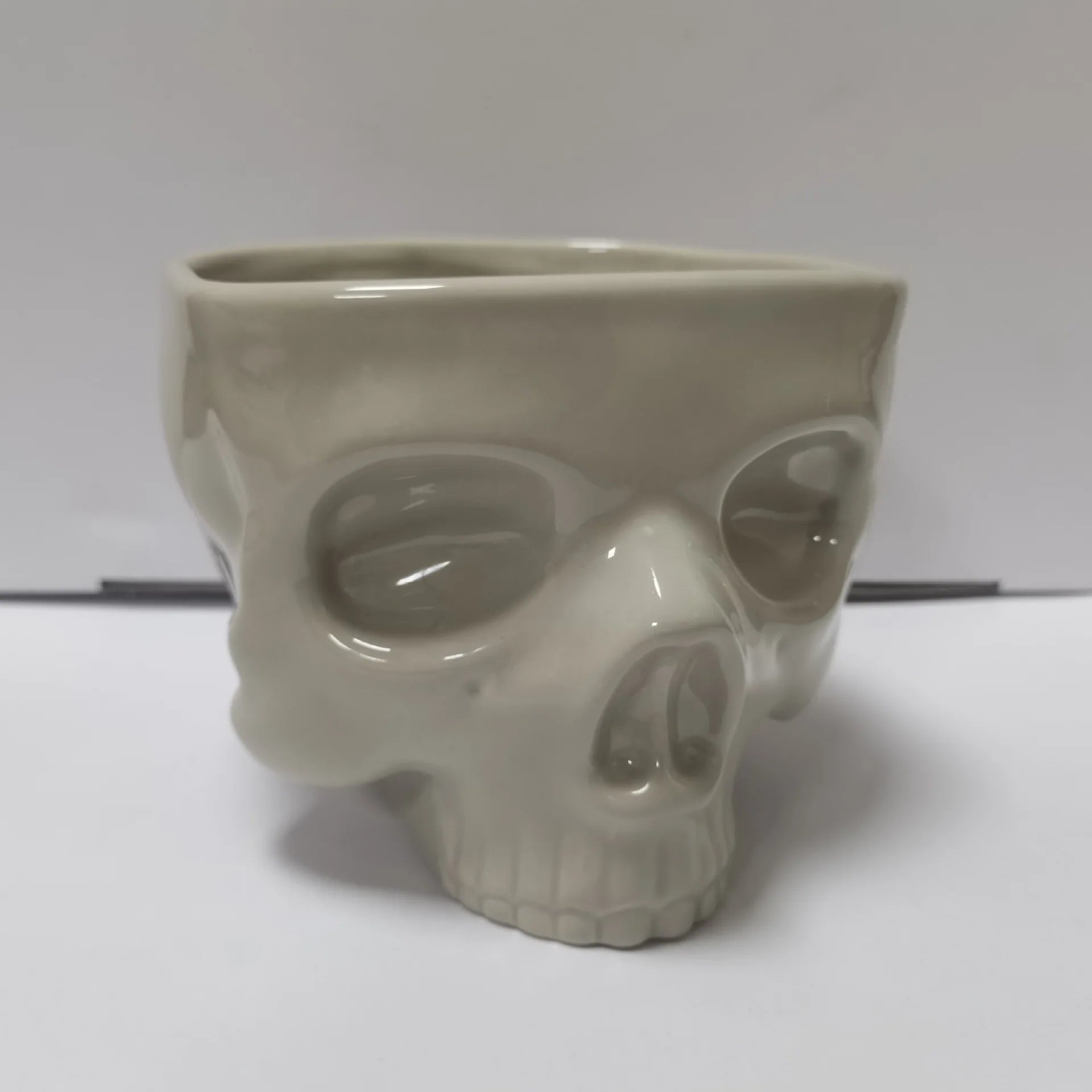 Ceramic Skull Candy Bowl