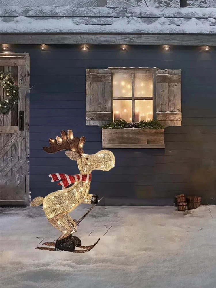 Acrylic Light-Up Reindeer Lawn Ornament