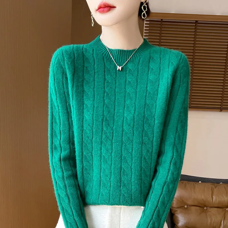 Alina Woolen Semi-Turtleneck Sweater