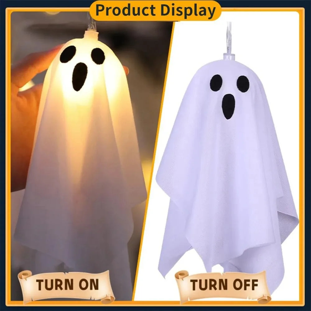 Ghost LED String Lights – 8 Mode Waterproof Hanging Garland