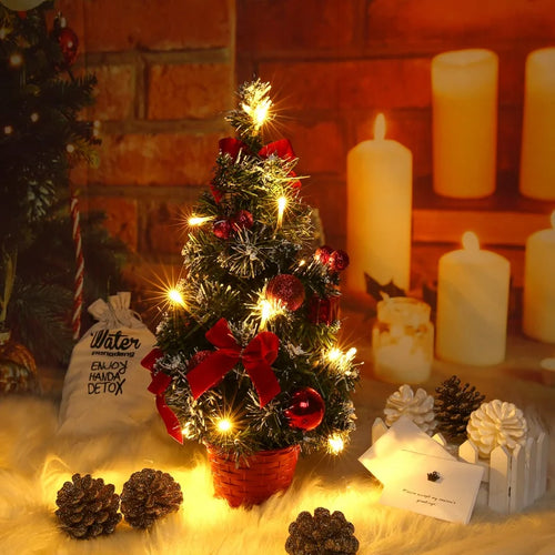 40cm LED Tabletop Pine Tree Decoration