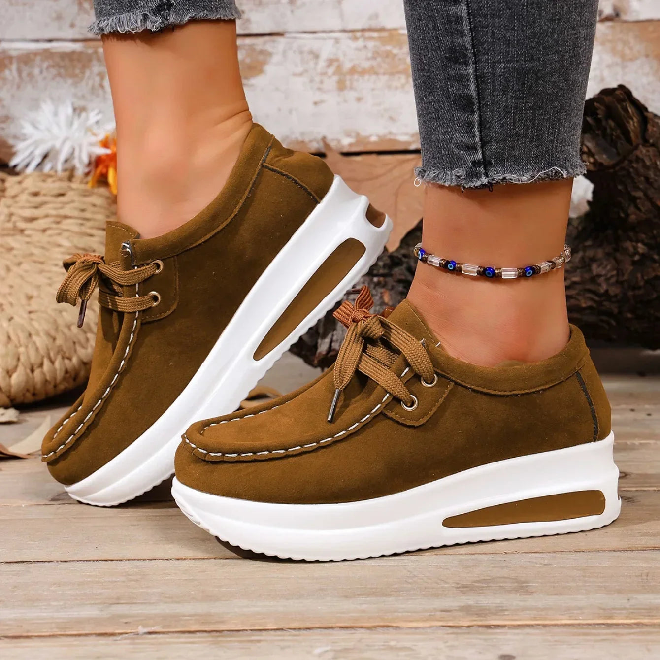 Liora Suede Platform Walkers