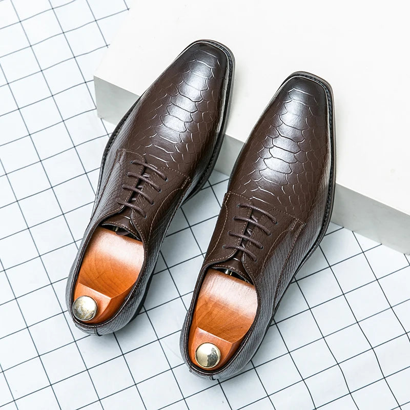 Leather Derby Dress Shoes